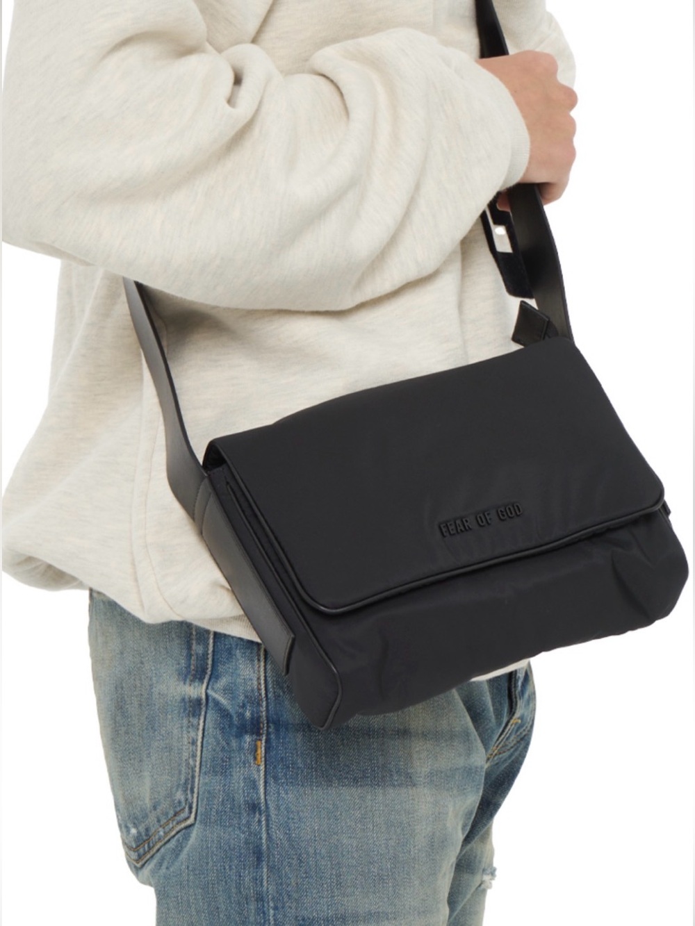Fear of God Black Nylon Crossbody Bag UNISEX